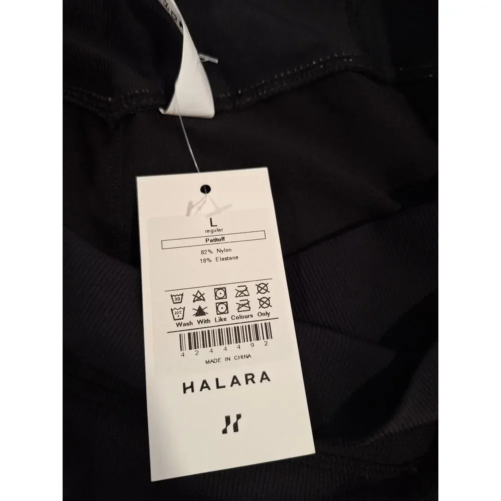 Halara Women's Black Business Causal Flaired Stretchy Dress Pants - Picture 4 of 4